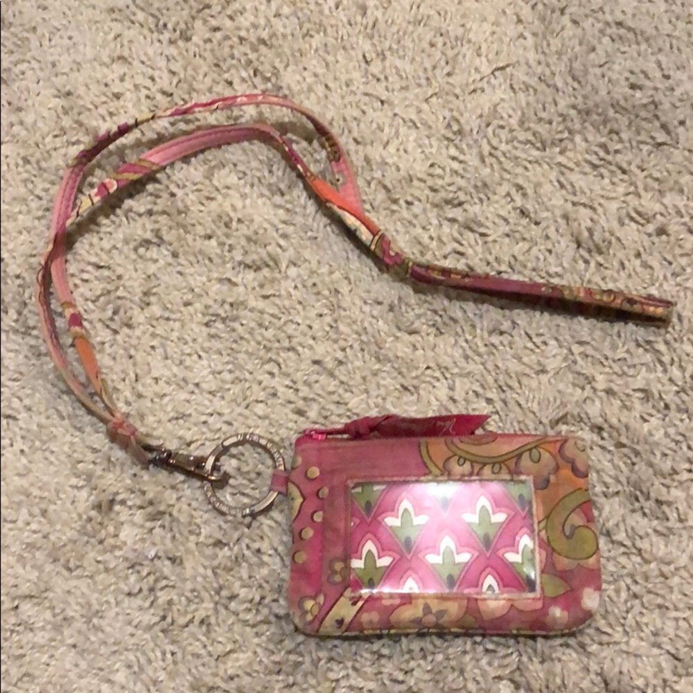Vera Bradley ID holder and lanyard